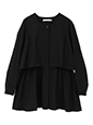 サッカーティアードブラウス | 17度 服装