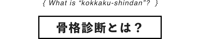 骨格診断とは？